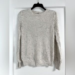 LOFT cream Speckled Sweater - Sz Medium